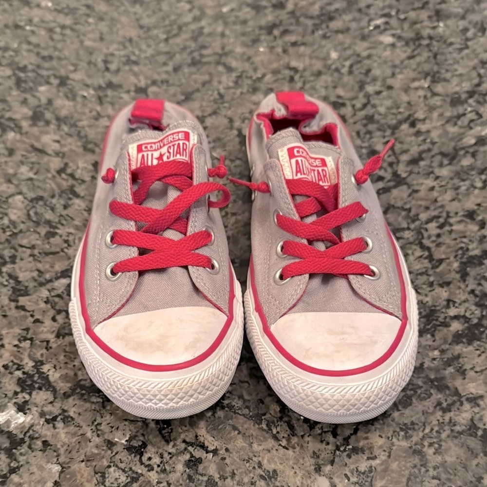 Converse womens Gray and pink Sneakers 8